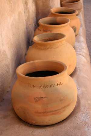 row of vessels